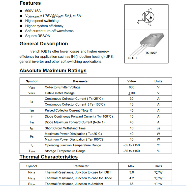 TO 220F 15A Circuit Electronics IGBT Transistor.jpg